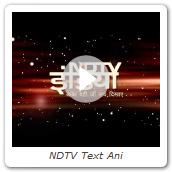 NDTV Text Ani